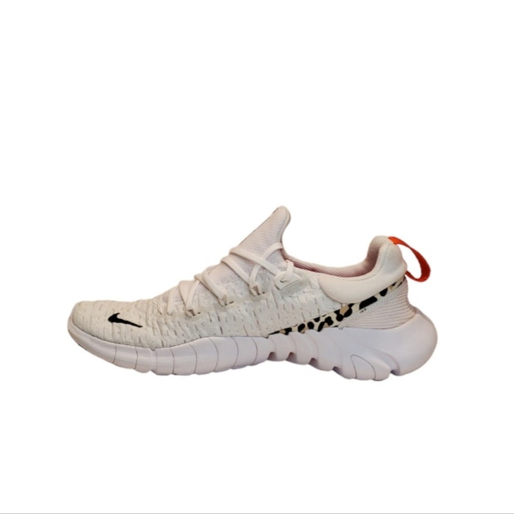 New Nike Free Run 5.0 Leopardo White Running Shoes Women size 8.5 DZ5217-100 - Picture 3 of 12
